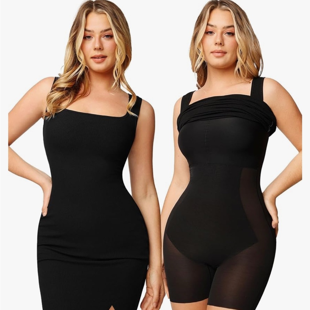 Popilush Black Women's Shapewear Dress